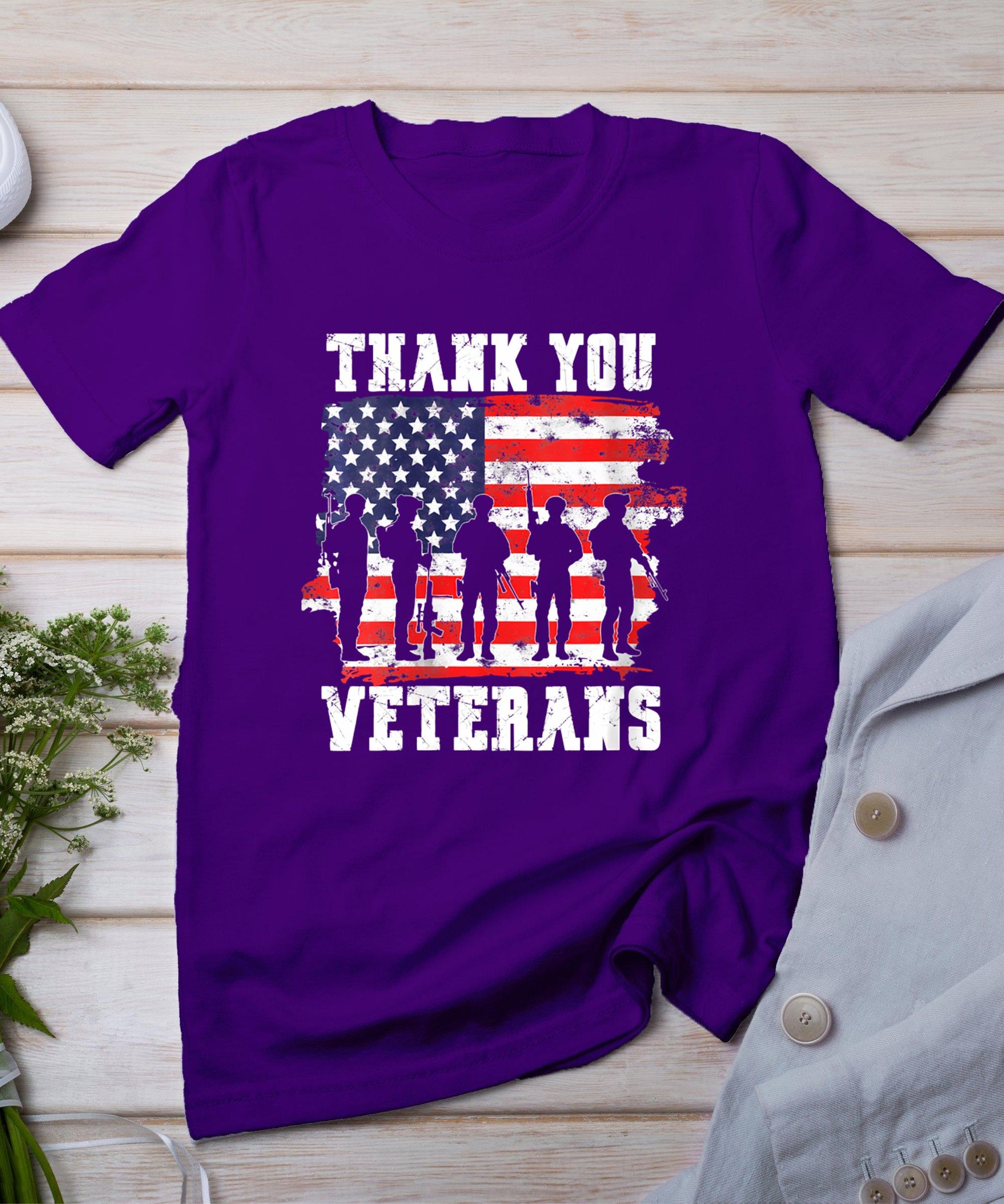 Womens Thank You Veterans For Veterans Day T-Shirt