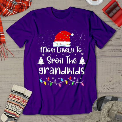 Most Likely To Spoil The Grandkids Family Christmas T-Shirt