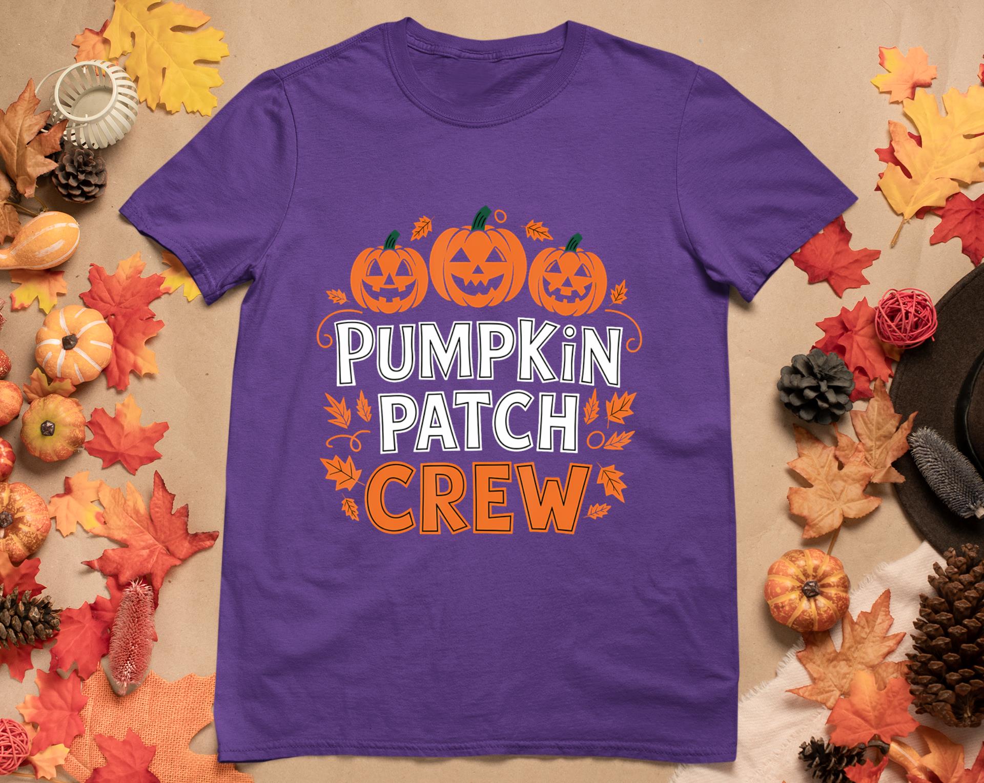 Pumpkin Patch Crew Funny Pumpkin Patch Squad Thanksgiving T-Shirt