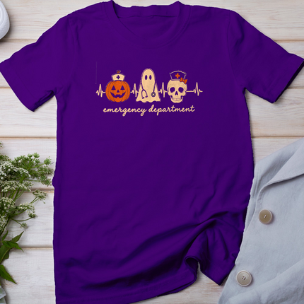ER Halloween Nurse Emergency Department Spooky Nurse T-Shirt
