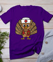 Turkey Nurse Stethoscope Thanksgiving Nurse Turkey Autumn T-Shirt