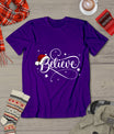 Christmas Shirt - Believe Santa Claus Believe Christmas Kids T-Shirt