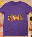 Mama Thanksgiving Mom Fall Pumpkins Season Retro T-Shirt