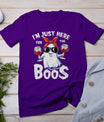 I'm Just Here For The Boos Halloween Women Ghost Cute Funny T-Shirt