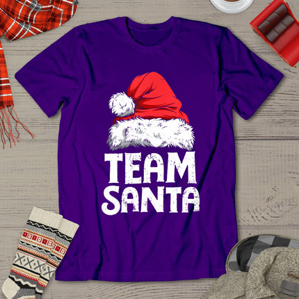 Team Santa Christmas Squad Family Matching Pajamas Boys Men T-Shirt