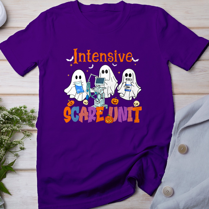 Halloween Intensive Care Scare Unit Ghost Nurse Icu Nursing T-Shirt