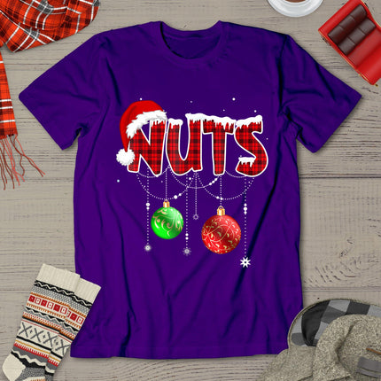 Chest Nuts Funny Matching Chestnuts Christmas Couples Nuts T-Shirt
