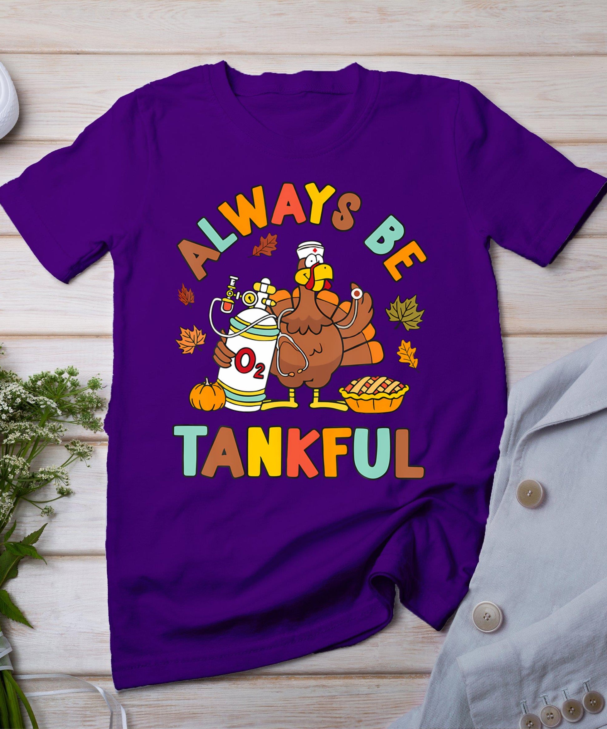 Respiratory Therapist Thanksgiving Nurse Autumn Fall Turkey T-Shirt