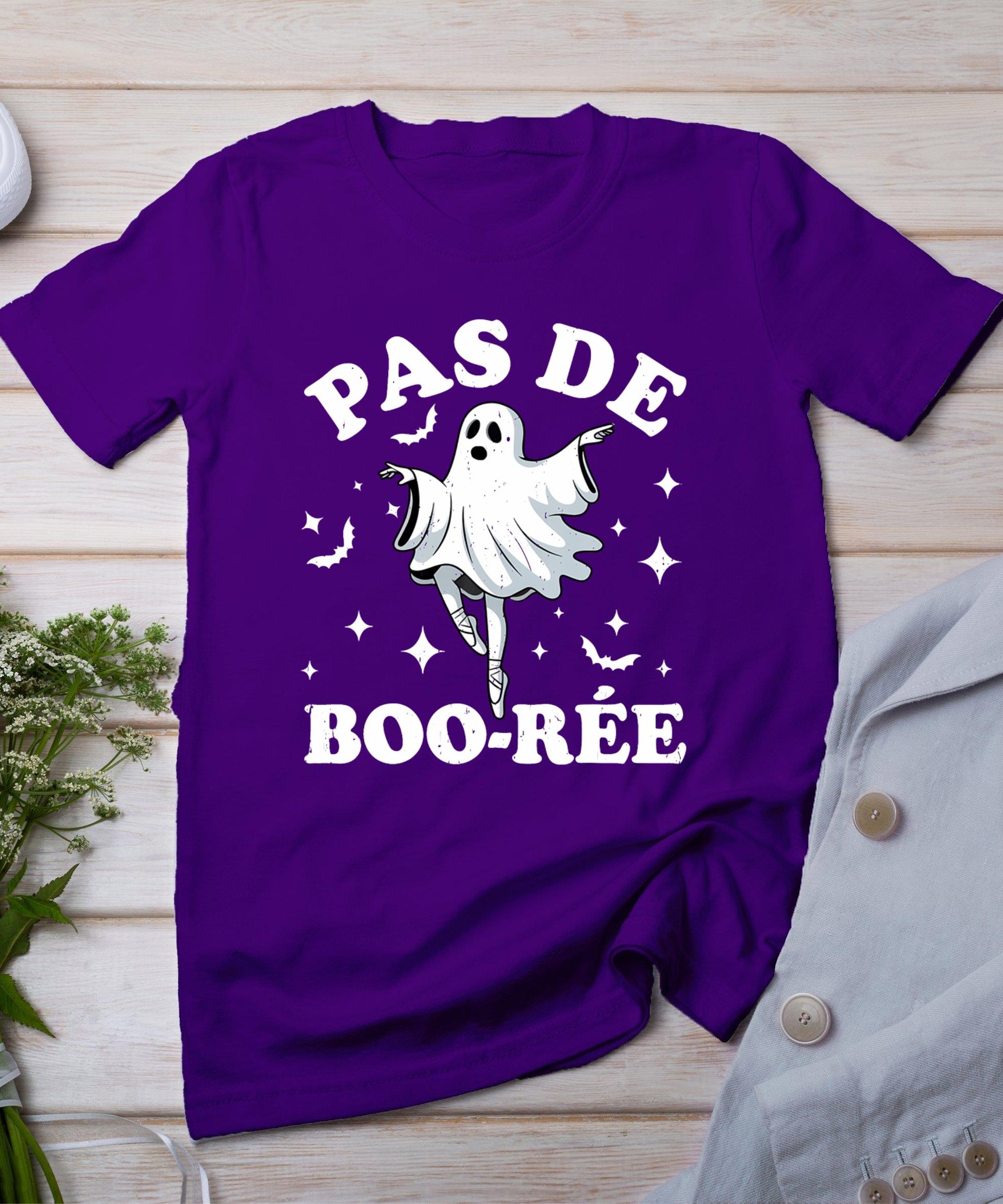 Halloween Dance Teacher Pas De Boo-Re Dancing Ghost Ballet T-Shirt