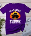 Thanksgiving For Men Boys Toddler Kids Coolest Turkey T-Shirt