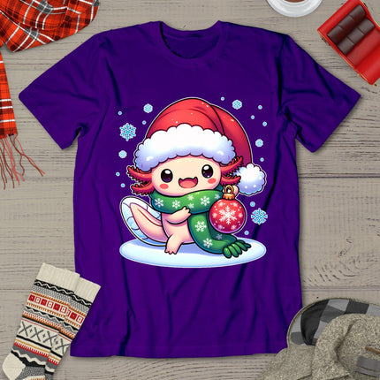 Santa Axolotl Funny Cute Xmas Funny Christmas T-Shirt