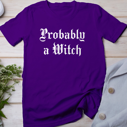 Probably A Witch Shirt Gothic Halloween T-Shirt