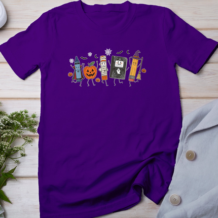 Halloween Teacher School Supplies Back to School Students T-Shirt