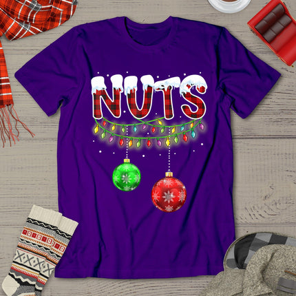 Chest Nuts Funny Matching Chestnuts Christmas Couples Nuts T-Shirt