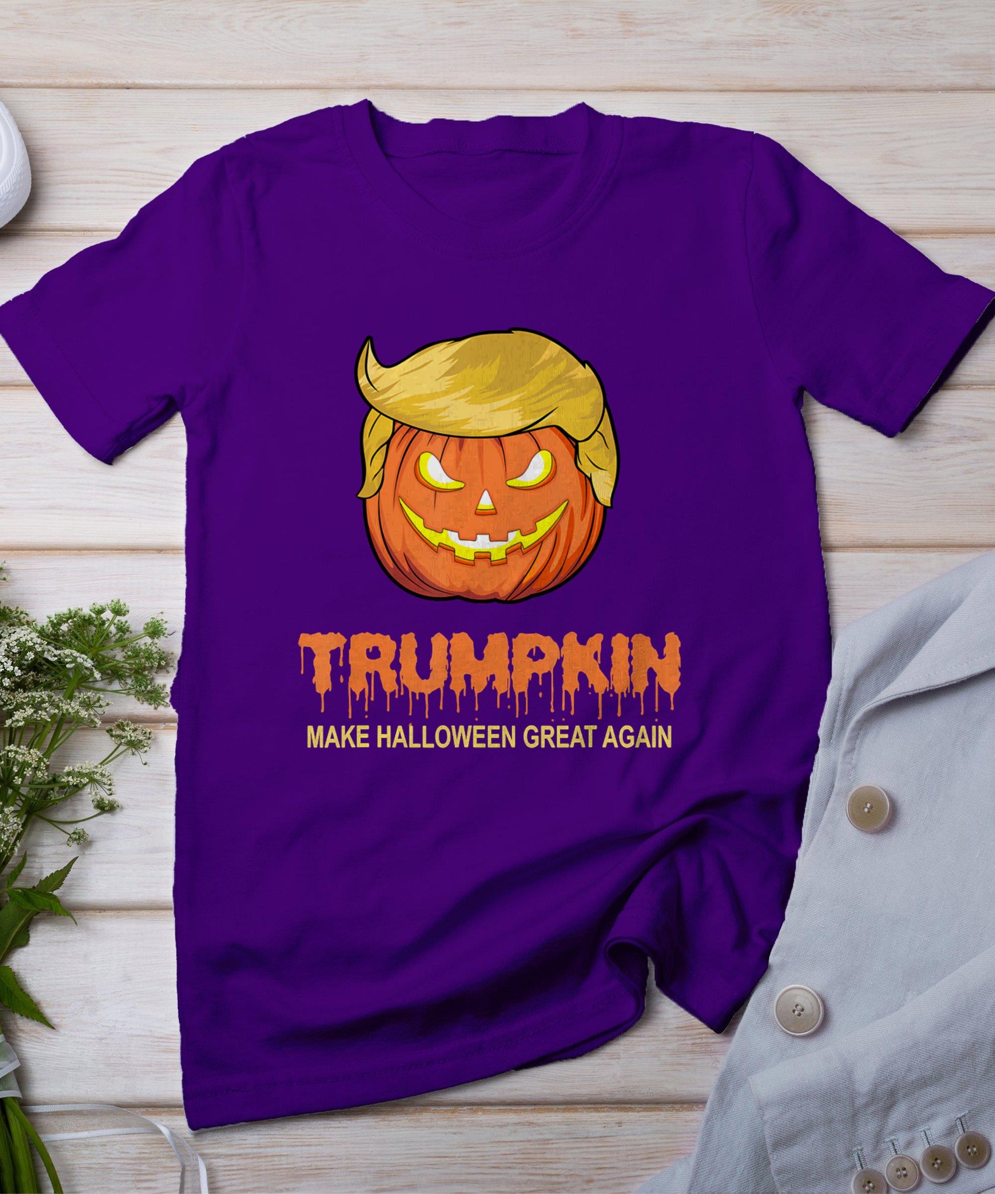 Halloween Trumpkin T-Shirt - Make Halloween Great Again Tee T-Shirt