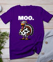 Turkey Moo Funny Thanksgiving Long Sleeve T-Shirt