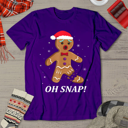 Gingerbread Man Oh Snap Christmas Cookie Costume Baking Team T-Shirt