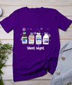 Retro Silent Night Icu Nurse Christmas Intensive Care Unit T-Shirt