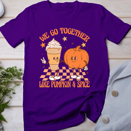 Thanksgiving We Pumpkin Spice Autumn Fall Go Together Like T-Shirt
