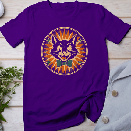 Vintage Halloween Black Cat 1950s Retro T-Shirt