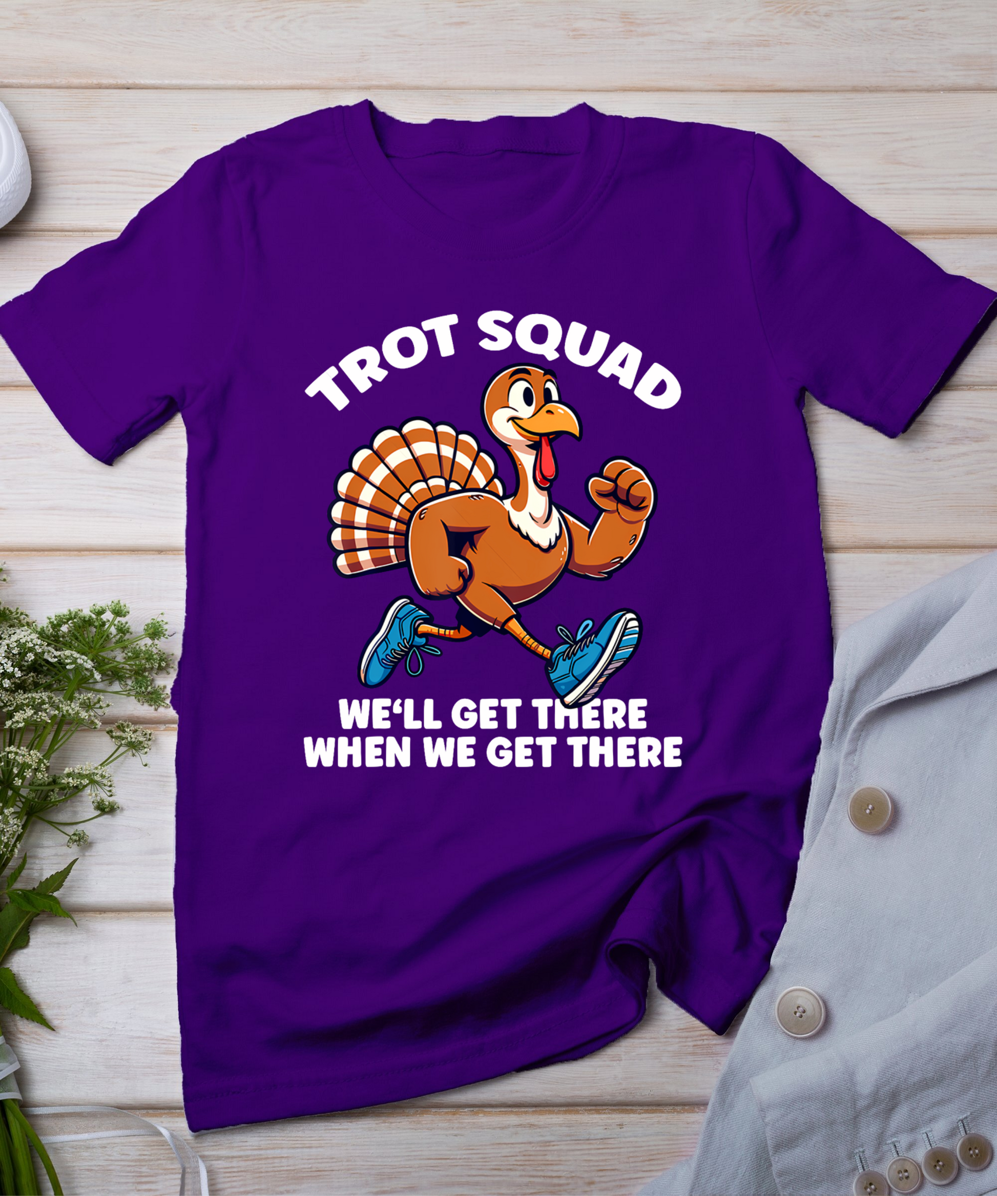 Thanksgiving Turkey Running Outfit Gear Costume Turkey Trot T-Shirt