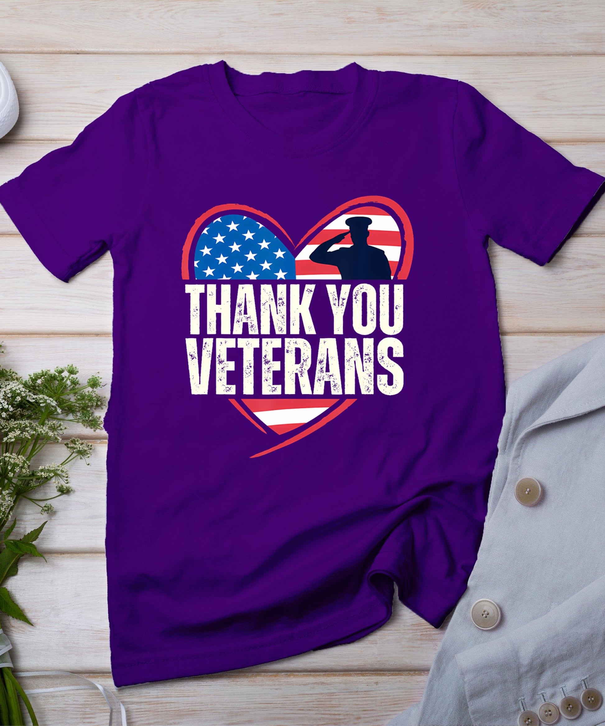 Thank You Veterans Day Memorial Day Partiotic Military Usa T-Shirt