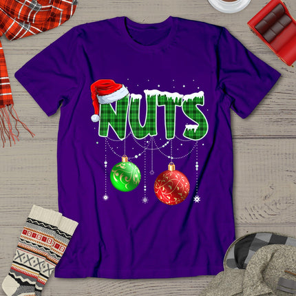 Chestnuts Matching Family Funny Chest Nuts Christmas Couples T-Shirt