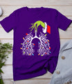 Christmas Nurse Lung Xmas Lights Funny Pulmonologist Xmas T-Shirt