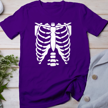 Skeleton Shirt Halloween Costume Rib cage Anatomy T-Shirt