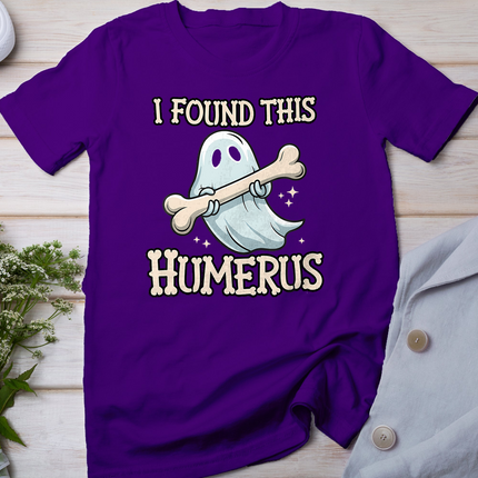 I Found This Humerus Halloween Ghost Bone Humorous Funny T-Shirt