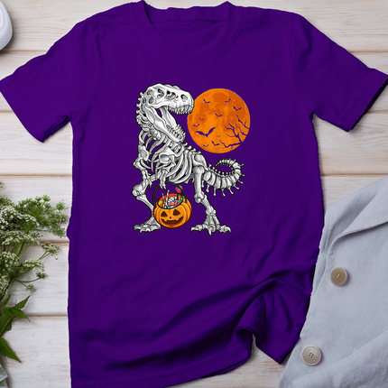 Halloween shirts for Boys Kids Dinosaur Skeleton T rex Scary T-Shirt