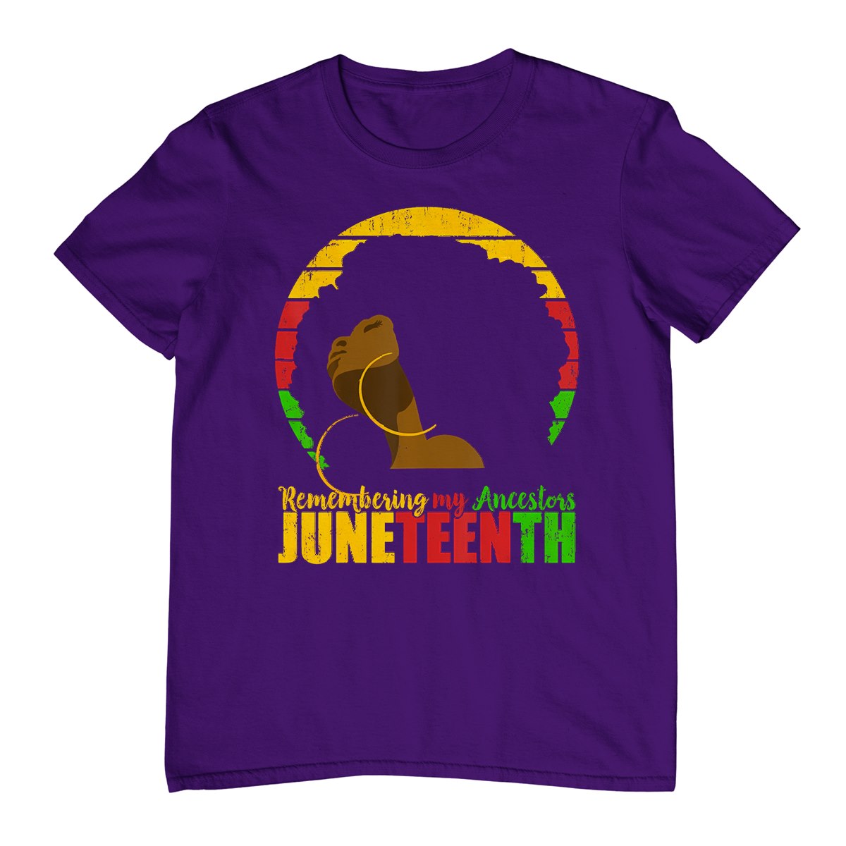 Juneteenth Tshirt Remembering My Ancestors Black Freedom T-Shirt