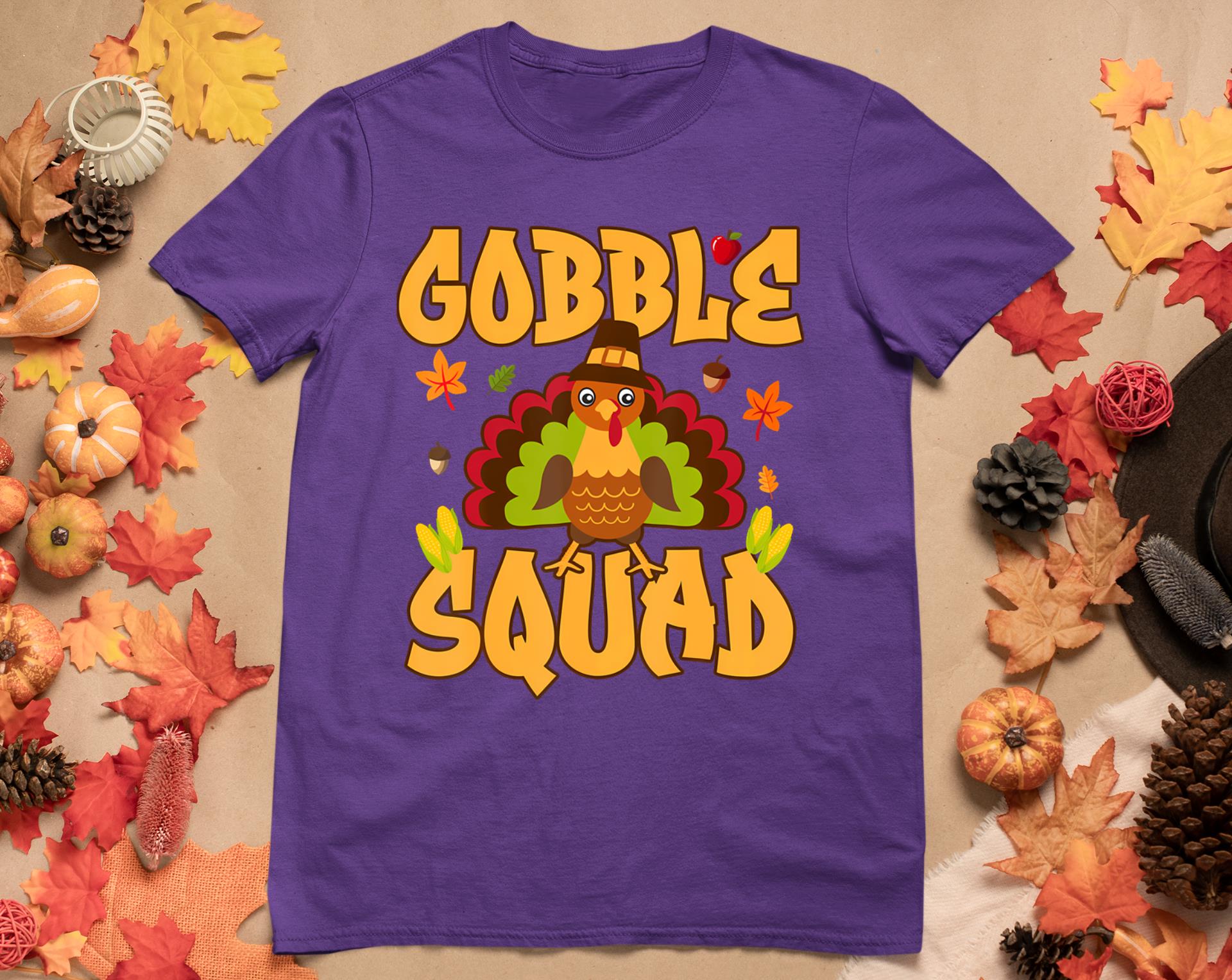 Gobble Squad Turkey Design - Gobble Squad T-Shirt