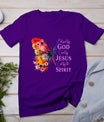 Blessed By God - Loved By Jesus Butterfly T-Shirt