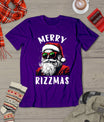 Funny Merry Rizzmas Christmas Rizz Santa Claus Charisma Cool T-Shirt