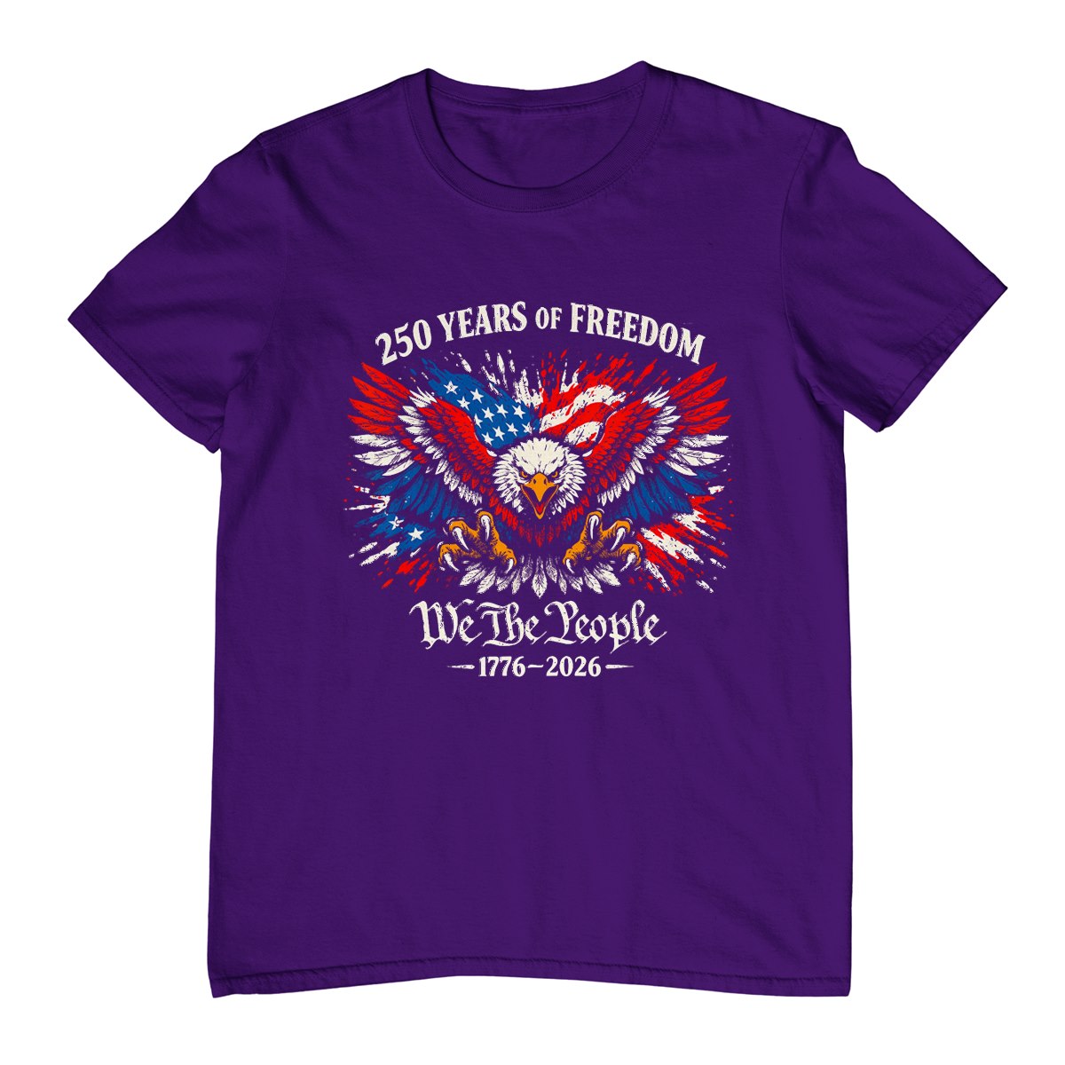 1776-2026 250th Anniversary Usa 250 Years Of Freedom Eagle T-Shirt