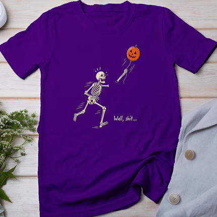 Skeleton Lost Balloon Retro Funny Saying Halloween T-Shirt