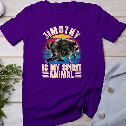 Vintage Jimothy Raccoon is My Spirit Animal Raccoon Meme T-Shirt