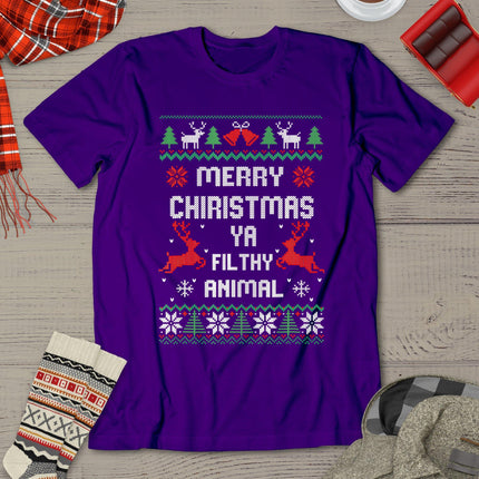 Merry Christmas Animal Filthy Ya T-Shirt