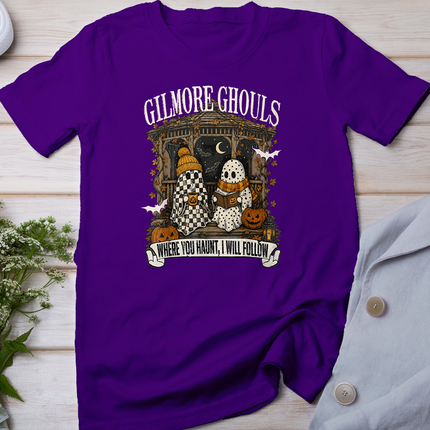 Gilmore Ghouls Where You Haunt I Will Follow Halloween Books T-Shirt