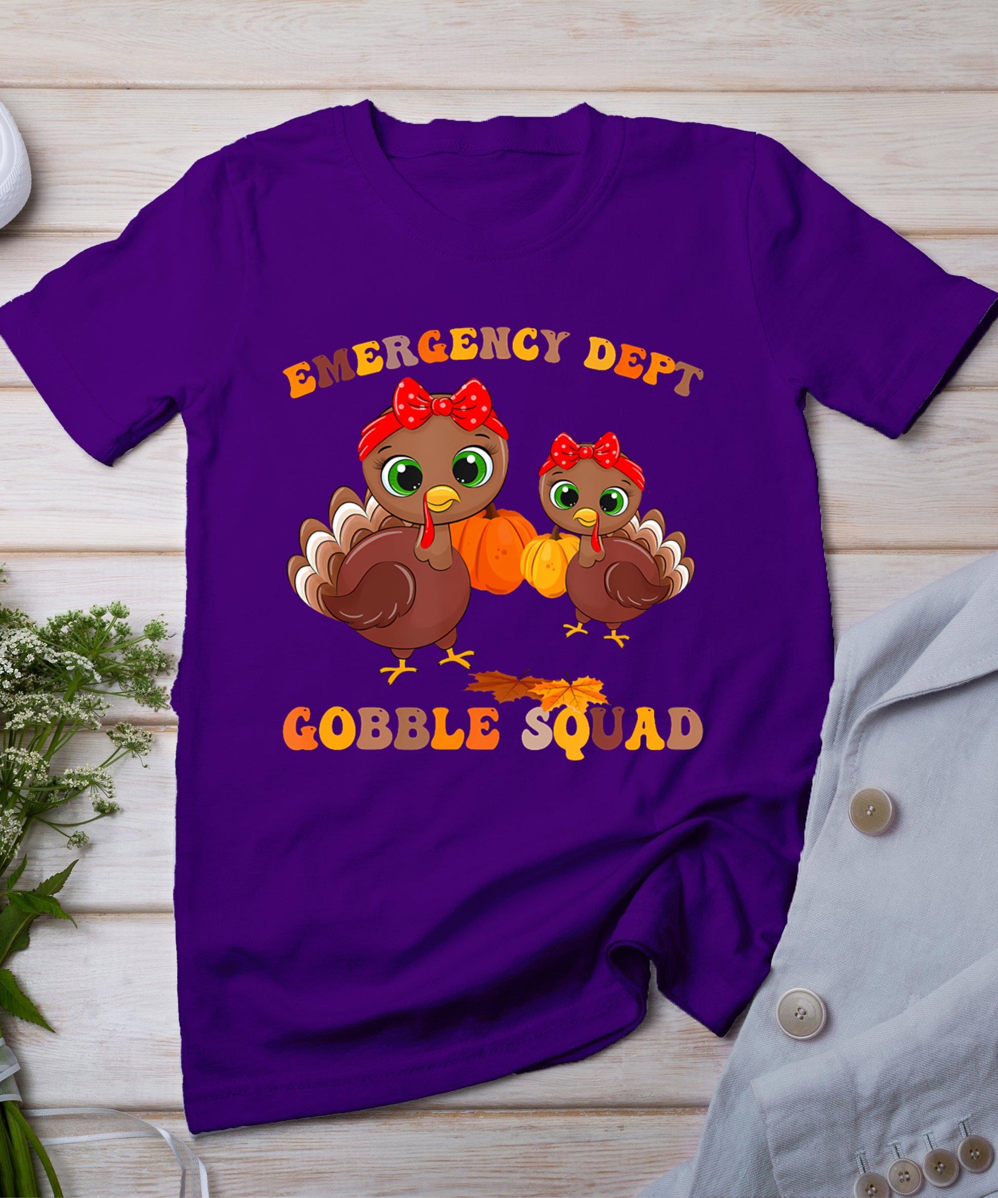 Thanksgiving Emergency Department Er Nurse Gooble Squad Rn T-Shirt