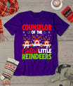 Counselor Of The Cutest Reindeers Christmas Counselor T-Shirt