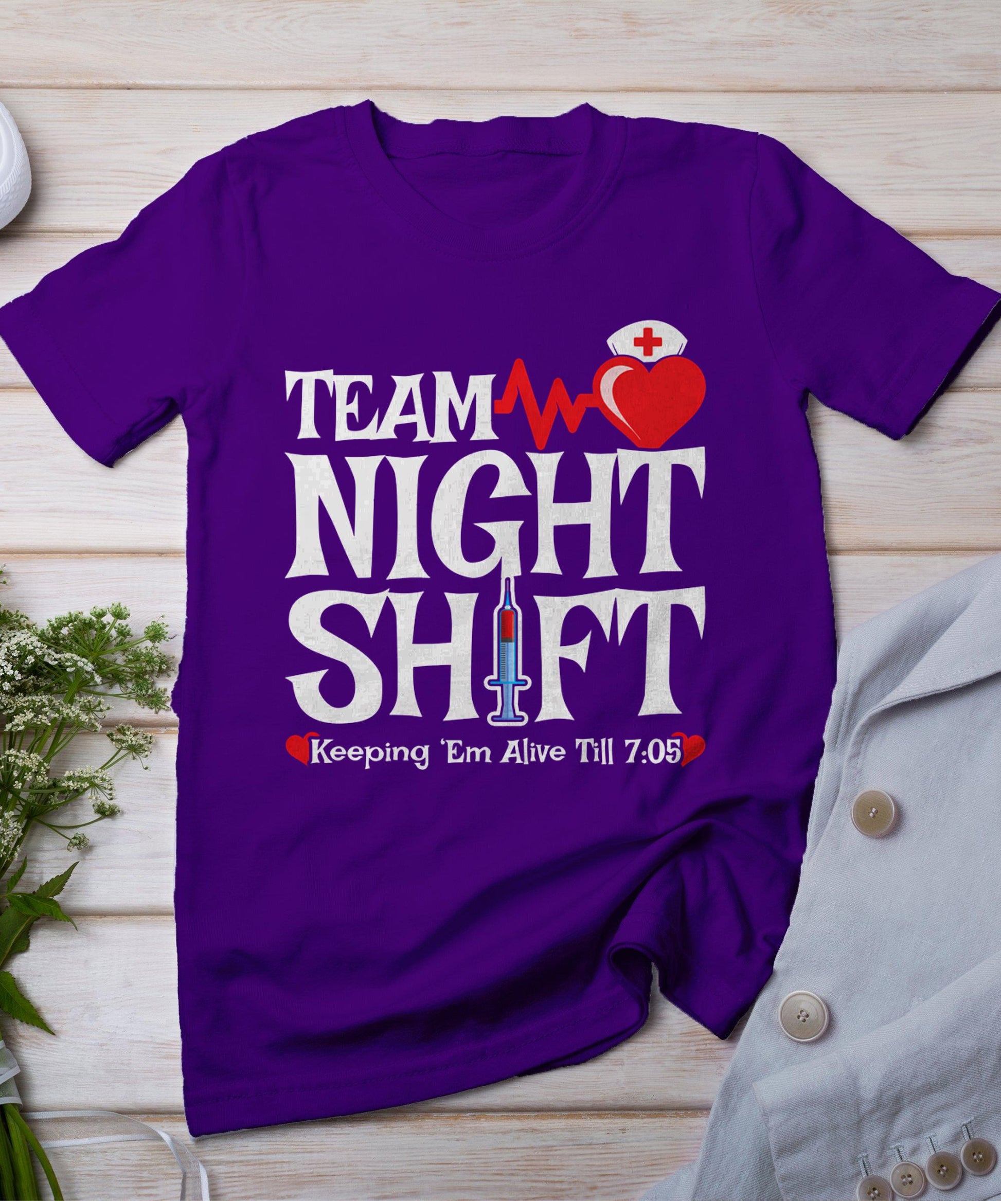 Nurse Appreciation - Team Night Shift - Night Shift Nurse T-Shirt