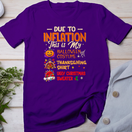 Due to Inflation This is My Funny Halloween Costume T-Shirt