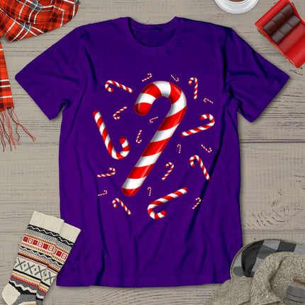 Candy Cane Merry And Bright Red And White Candy Costume T-Shirt
