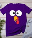 Thanksgiving Turkey Face Matching Family Costume Cute Kids T-Shirt