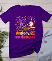 Happy Hallothanksmas Skeleton Pumpkin Turkey Santa Dancing T-Shirt