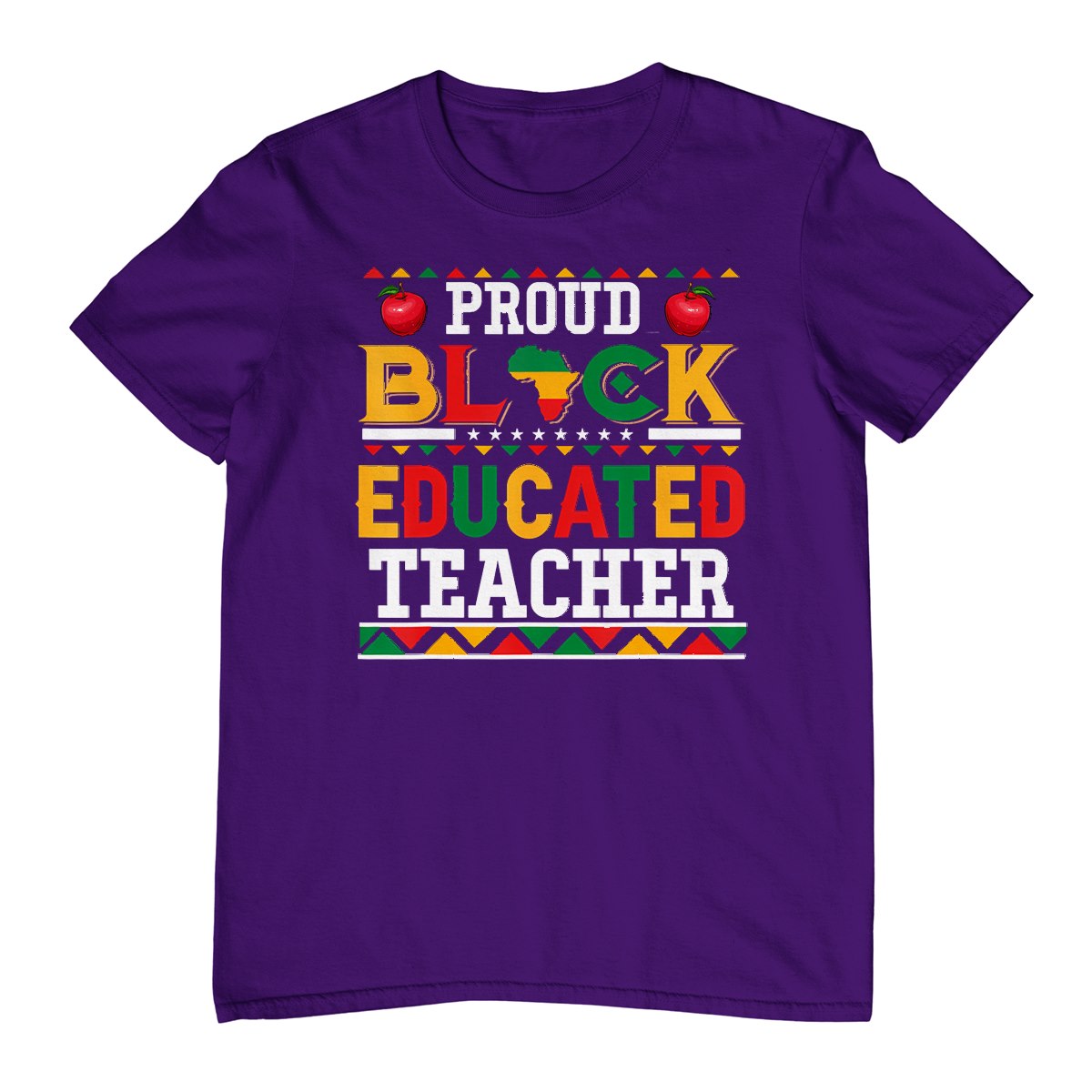 Proud Black Educated Teacher Costume Juneteenth Job Team T-Shirt