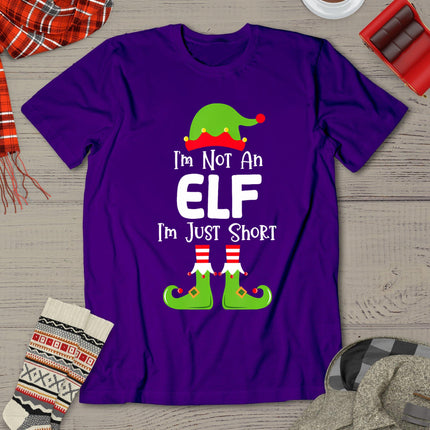 I'm Not An Elf I'm Just Short Family Christmas Pjs Matching T-Shirt