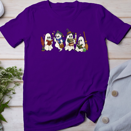 Halloween Ghosts Boo Reading Book Book Lover Bookworm Women T-Shirt